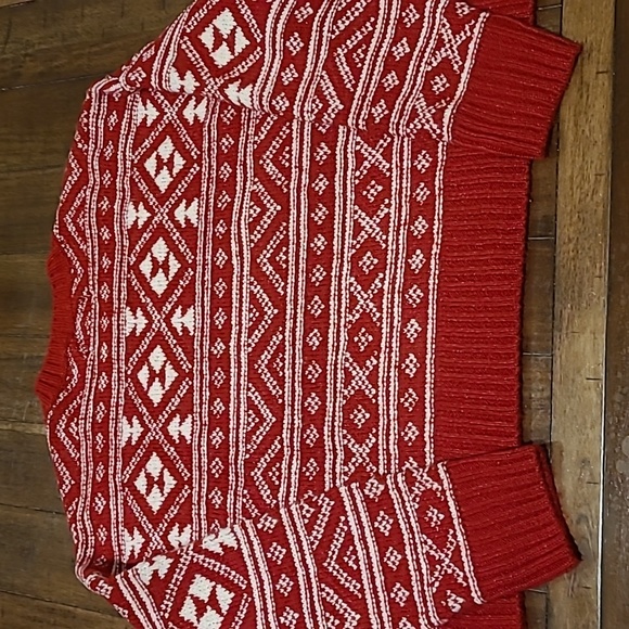 American Eagle Red Holiday Winter Sweater XL - Picture 5 of 5